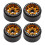 Conjunto de 4 Rodas Beadlock Liga de Alumínio de 1,9 Polegadas para Carros RC Crawler 1/10 1