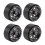 Conjunto de 4 Rodas Beadlock de Liga de Alumínio 1,9 Polegadas para Carros RC Crawler 1/10 1