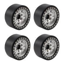 4Pcs RC Crawler Car Aluminum Alloy 1.9 Inch Beadlock Wheel Rim for 1/10 RC Crawler Car Accessories