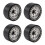 Conjunto 4 Rodas Beadlock de Liga de Alumínio de 1,9 Polegadas para Carros RC Crawler 1/10 1