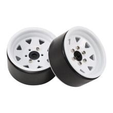 4 Stuks/Set RC Crawler Zinklegering 8 Gaten 1,9 Inch Beadlock Velgen voor 1/10 RC Crawler Accessoires DRM129W