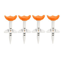 4 Stuks Grote Golftees met Verstelbare Hoogte (33-55 mm), Geschikt voor Binnen- en Buitentraining D