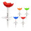 4Pcs Large   Tees Adjustable Height  Tee 33-55mm Adjustable Height  Training Tee for Indoor Outdoor D 6