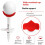 4Pcs Large   Tees Adjustable Height  Tee 33-55mm Adjustable Height  Training Tee for Indoor Outdoor A 4