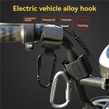 Universal Reflective Electric Bike Front Hook Motorcycle Bicycle Hanging Hook Portable Grocery Hanger