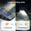 Solar Clip- Motion Sensor Light - Waterproof Outdoor LED Work Light,Camping Lantern, Fence Wall Garage Security Light 6
