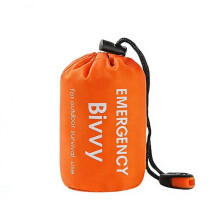 Notfall-Schlafsack, Überlebensdecke, Thermo-Biwaksack Aus PE-Aluminiumfolie für Camping und Wandern, Orange