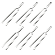 6Pc 440Hz Steel Tuning Fork, High Precision Music Tuning Tool for Stage & Classroom with Pure Stable Sound