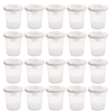 Eco-Friendly Anti-Spill Art Brush Washer Cup for Kids & Artists - PP Material, Easy Cleaning, Perfect 20pcs