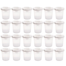 Eco-Friendly Anti-Spill Art Brush Washer Cup for Kids & Artists - PP Material, Easy Cleaning, Perfect 24pcs