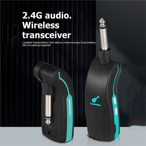 2.4G Electric Guitar Wireless System Guitar Transmitter Receiver Rechargeable Wireless System for Electric Guitar 2