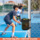 Pickleball  Holder Adjustable Hanging Bag for PickleBall , Foldable Storage Basket Mesh Net Pouch 6