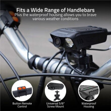 1080P Fietscamera met LED-Zaklamp en Fietshoorn, 30 FPS, Regenbestendige Fiets- en Motorcamcorder voor Buiten
