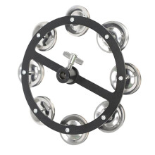 Metal Hi Hat Tambourine Lightweights Drum Accessories, Professional Percussion for Jazz Concert & Dance