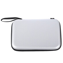 Portable Hard Shell Pong Paddle Case - EVA Protective Cover for Table Tennis Rackets, Travel Friendly Sliver