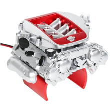 Radiador de Alto Rendimiento para Coches RC, Radiador de Motor Simulado para Piezas de Mejora de Coches RC Crawler 1/10 -02