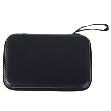 Portable Hard Shell Pong Paddle Case - EVA Protective Cover for Table Tennis Rackets, Travel Friendly Black