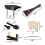 4/4 Full Size Violin Accessories Kit Bridge, Tailpiece, Tuning Pegs, Tunners, Endpin, Tailgut, String and Chin Rest 6