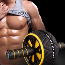 Dual-Wheel Silent Abdominal Ab Roller Core Workout Fitness Gear Home Gym Training Equipment for Men and Women