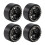 Conjunto de 4 Rodas Beadlock de Liga de Alumínio de 1,9 Polegadas para Carros RC Crawler 1/10 1
