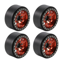 4 Stuks/Set RC Crawler Auto Aluminiumlegering 1,9 Inch Beadlock Velgen voor 1/10 RC Crawler Accessoires
