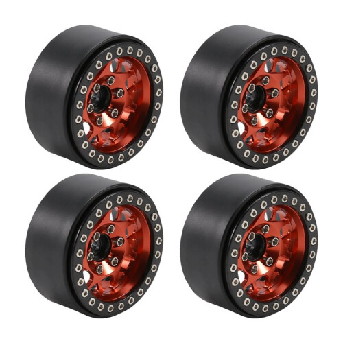 Conjunto de 4 Rodas Beadlock Liga de Alumínio 1,9 Polegadas para Carros RC Crawler 1/10