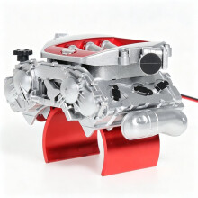 Radiador de Alto Rendimiento para Coches RC, Radiador de Motor Simulado para Piezas de Mejora de Coches RC Crawler 1/10 -02