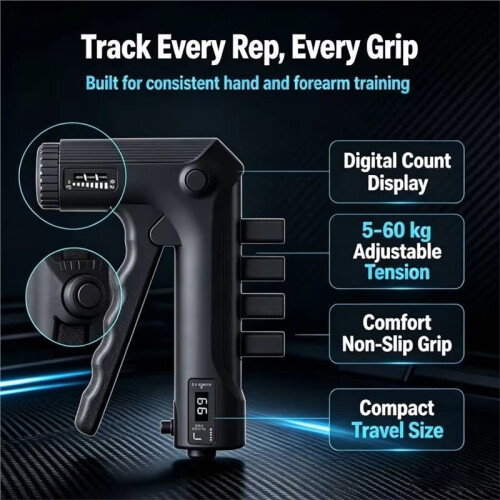 Grip Strength Trainer Hand Squeezer Adjustable Resistance Hand Grip with Finger Strength Trainer Device 2