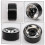 Conjunto de 4 Rodas Beadlock de Liga de Zinco com 8 Furos e 1,9 Polegadas para Crawler RC 1/10 - DRM129S 2