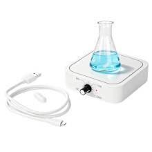 Rechargeable Magnetic Stirrer Portable USB Liquid Mixer with Stepless Speed Control for Lab Solution Stirring