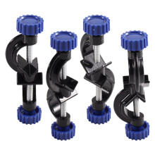 4Pc Sturdy Aluminum Alloy Intersection Clip Adjustable Director Clamp for Labs Stand Holder Laboratory Equipment