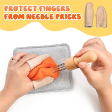 118-Piece Needle Felting Kit Professional, 100 Felting Needles with Storage Box, Complete Tools for Wool Sculpting