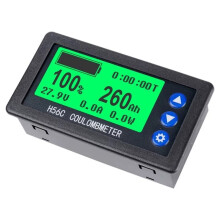 H56CH 9-100V Batteriemonitor Hall-Coulomb-Meter 100A Voltmeter Batteriekapazitätstester Spannungs- und Strommessgerät