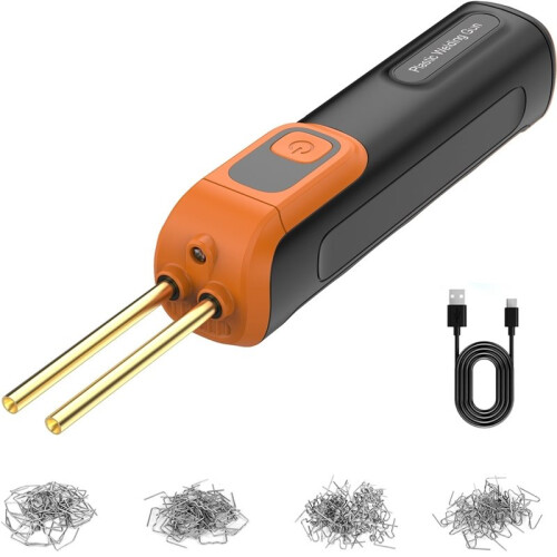 Cordless Handheld Plastic Welding Machine USB Rechargeable Welding Machine Hot Stapler  Repair Tool for Car Bumper