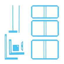 9-Piece Scrapbook Binding Kit:Complete Template Cutting Guide Set with Ruler, Corner Miter,Spine for Journals, Calendars