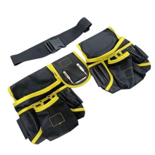 Adjustable Multi-Pocket Tool Belt, Multifunctional Waist Tool Storage Bag for Electrician Carpenter