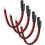 4PCS SAE Extension Cables, 12AWG 12 Inch 2Pin Single Plug Quick-Connect SAE Power Extension Cable for Solar Panel 1