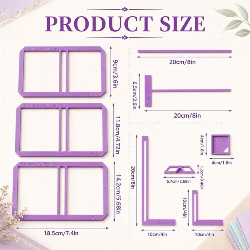 9Pcs Book Binding Easy Scrapbooking Tools Book Binding Kit Supplies for Notebook Calender Junk Journal Handbook