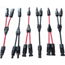 3 Pairs for Solar Y Connector Cable,Y Splitter Connectors Kit Waterproof Solar Cable for RV Boat Home Solar Panels
