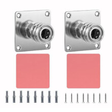 Foam Cannon Holder 2 Pack, Stainless Steel Foam Cannon Wall Mount with 1/4" Quick Connect for Garage