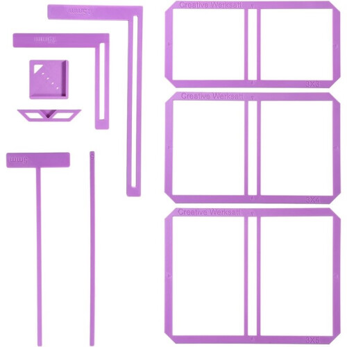 9Pcs Book Binding Easy Scrapbooking Tools Book Binding Kit Supplies for Notebook Calender Junk Journal Handbook
