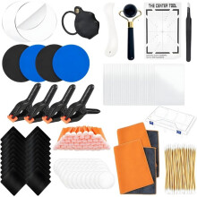 288PCS Trading Card Cleaning Kit, Card Grading Prep Kit for PSA Professional Card Flattening System with Centering Tool