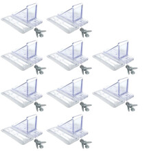 10pcs Snow Guards for Metal Roofs - Snow Blockers for Standing Seam & Corrugated Metal Roofing