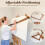 Support Wooden Adjustable Ergonomic Smooth Rest Canvas Easel for Studio Classroom School Gallery 4