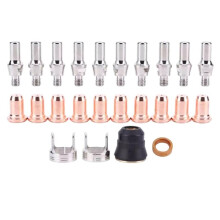 Kit de 24 Embouts Plasma IPT40, Pièces de Soudage, Électrodes et Consommables pour Découpeur Plasma IPT40, CUT55 et CUT65