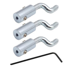 Z Bend Cable End Stopper Hooks, Metal Throttle Cable Adjuster Clamp for Lawn Mower Motorcycle Go-Kart Control Wire