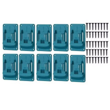 10-Pack Wall Mount Holder for 18V Tools for Tool Storage & Organization