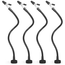 4 Piezas de Brazos Flexibles, Manos Auxiliares para Taller de Soldadura, Estudio, para Teléfonos y Cámaras, Soporte de Cuello de Cisne