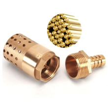 6 Point Brass Water Pump Bottom Valve with Stainless Steel Wire Mesh Check Valve for Plumbing Systems