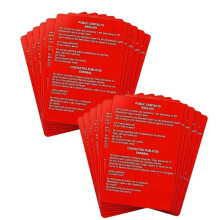 20pcs Know Your Rights Bilingual Reminder Cards - Essential Dual-Language Rights Cards for Safety & Awareness